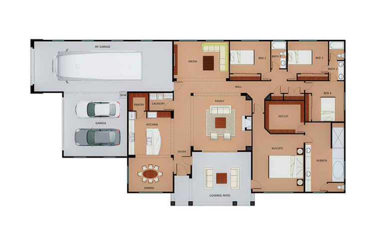 Custom Home Floor Plan Murrieta